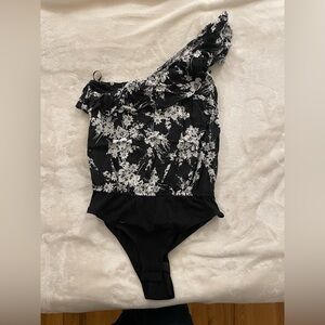 Love Fire - Ruffle One Shoulder Bodysuit